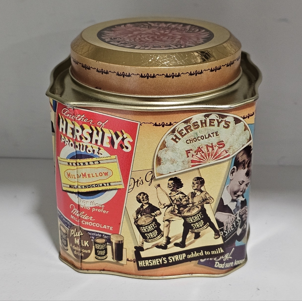 Hershey's Vintage 1995 Tin Box With Retro Design
